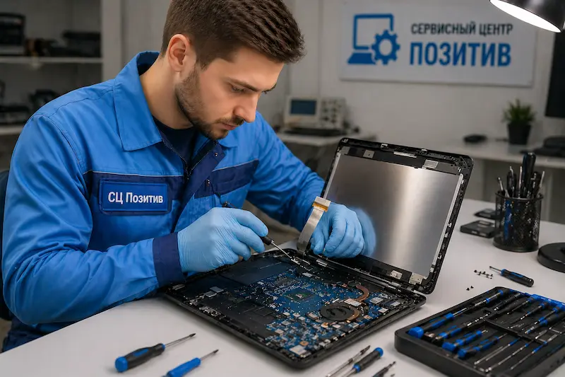 Ремонт шлейфа матрицы ноутбука в Новокузнецке