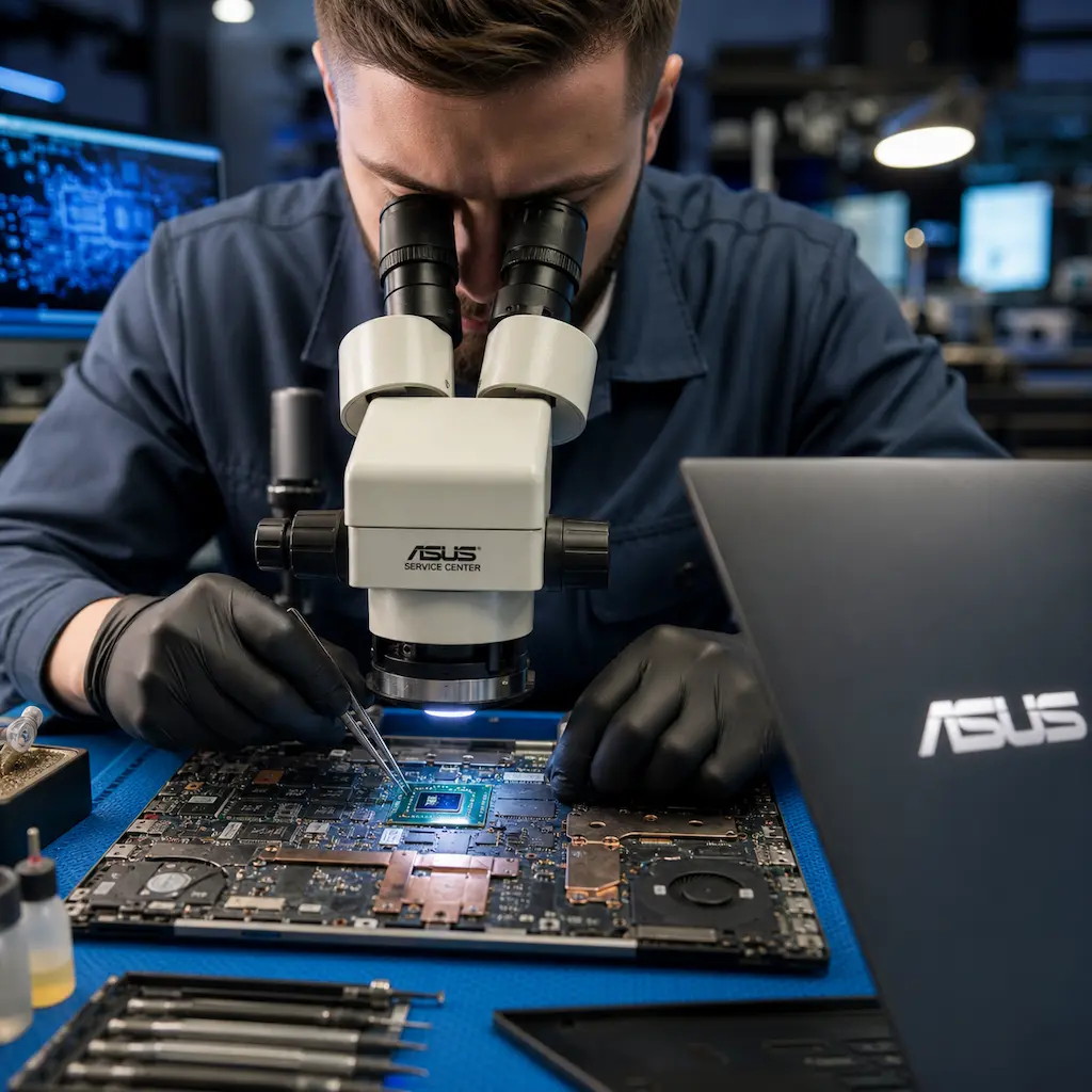Замена видеокарты ноутбука Asus в Новокузнецке