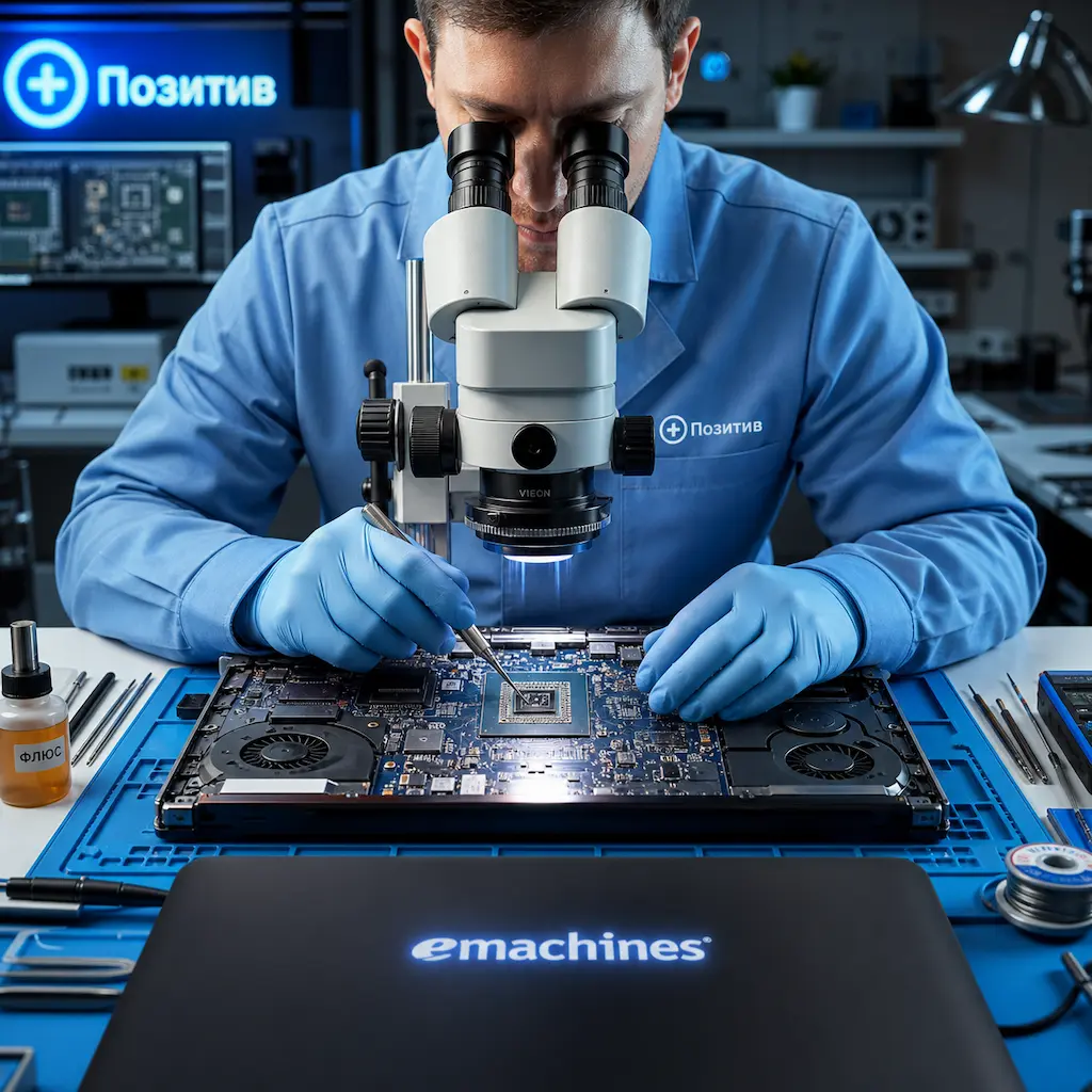 Замена видеокарты ноутбука Emachines в Новокузнецке