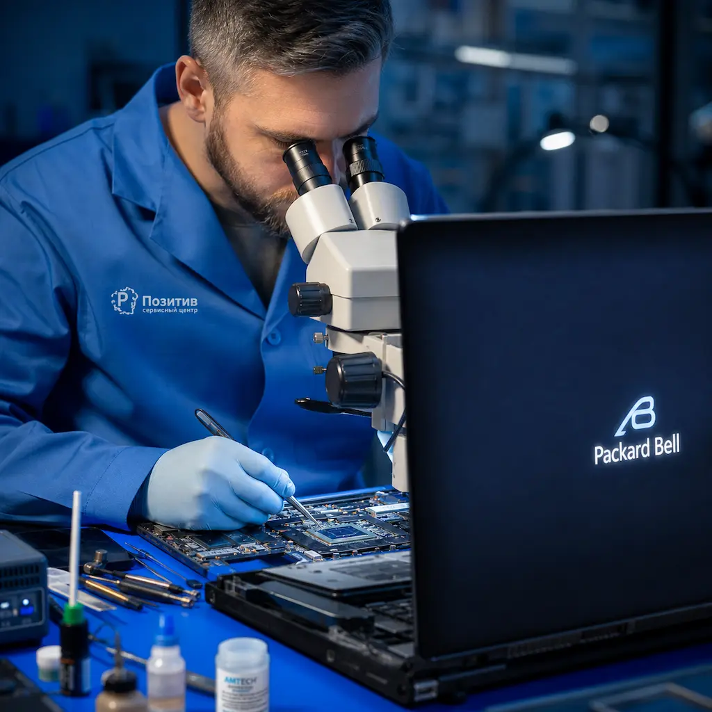 Замена видеокарты ноутбука Packard Bell в Новокузнецке