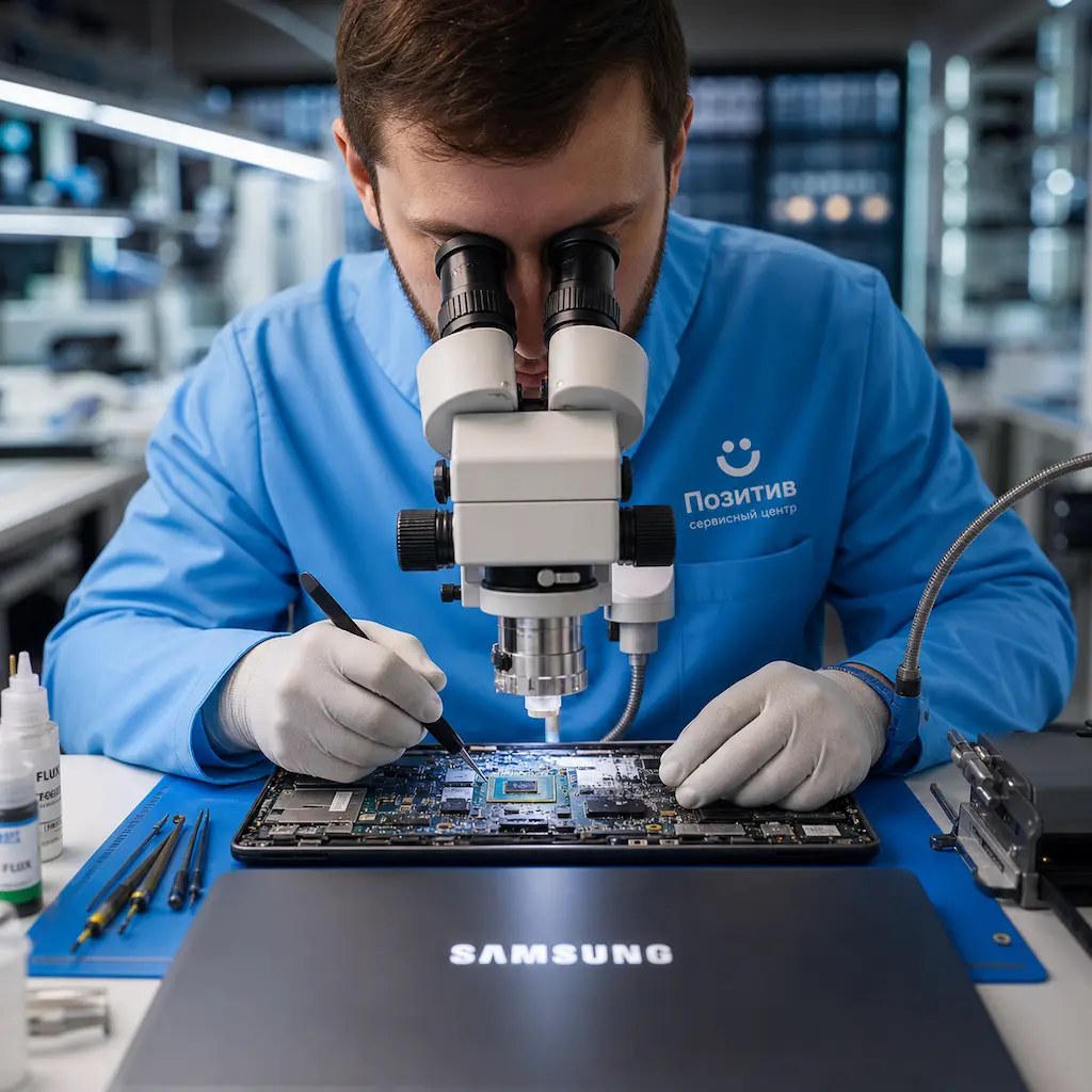 Замена видеокарты ноутбука Samsung в Новокузнецке