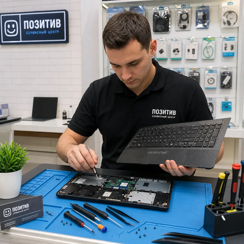 заменить клавиатуру на ноутбуке Packard Bell в Новокузнецке
