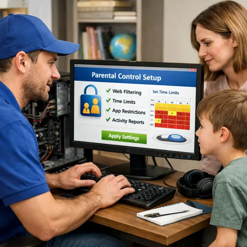 установка родительского контроля в Новокузнецке