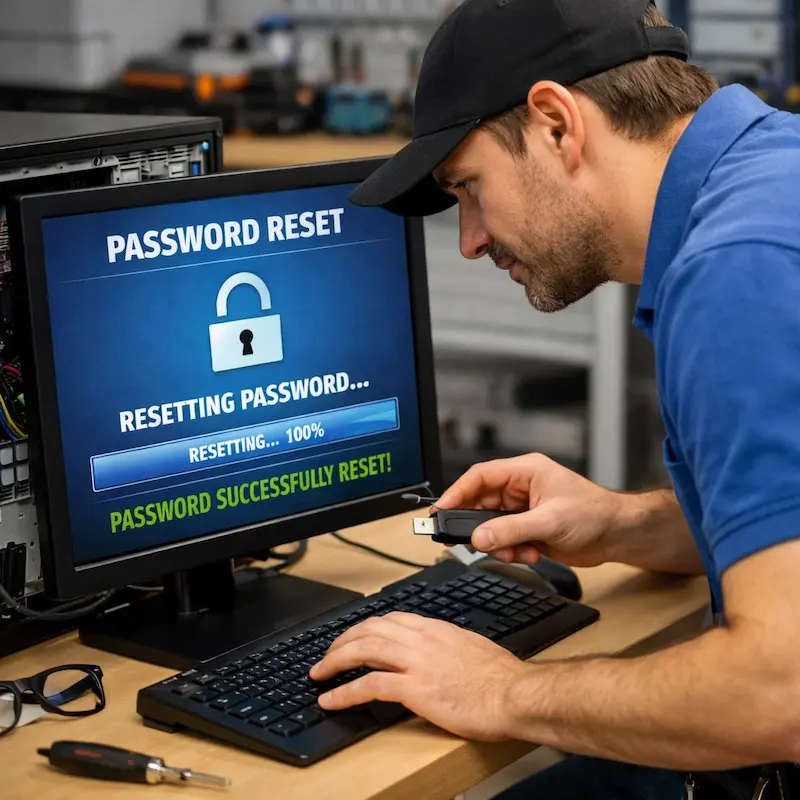 Сброс пароля от компьютера в Новокузнецке