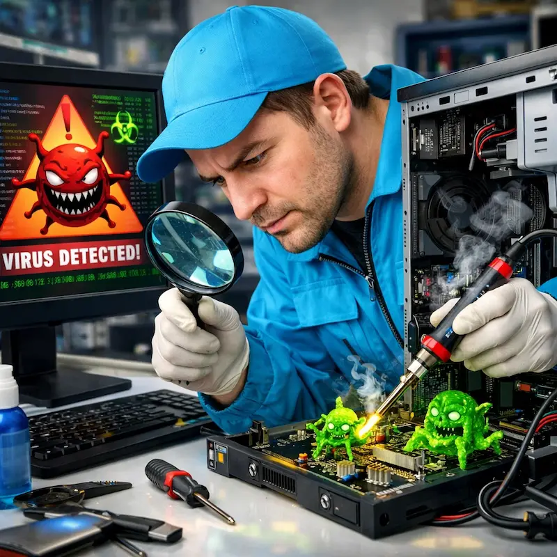 Вылечить компьютерный вирус в Новокузнецке