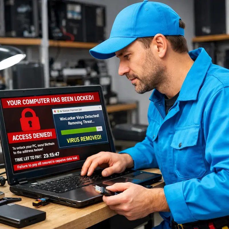 Поможем разблокировать компьютер и ноутбук в Новокузнецке